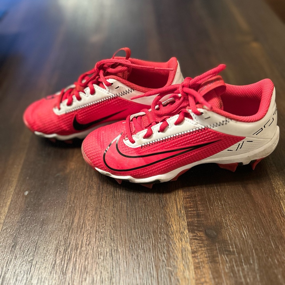 Nike Red and White soccer shoes